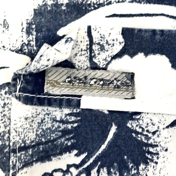 Vintage 90s No Fear Men’s Hawaiian Button Up Short Sleeve Pocket Shirt Size L‍ - Picture 3 of 7